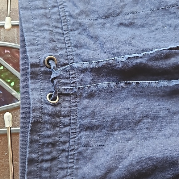 Athletic Linen Skirt with Drawstring Waist - Picture 3 of 8